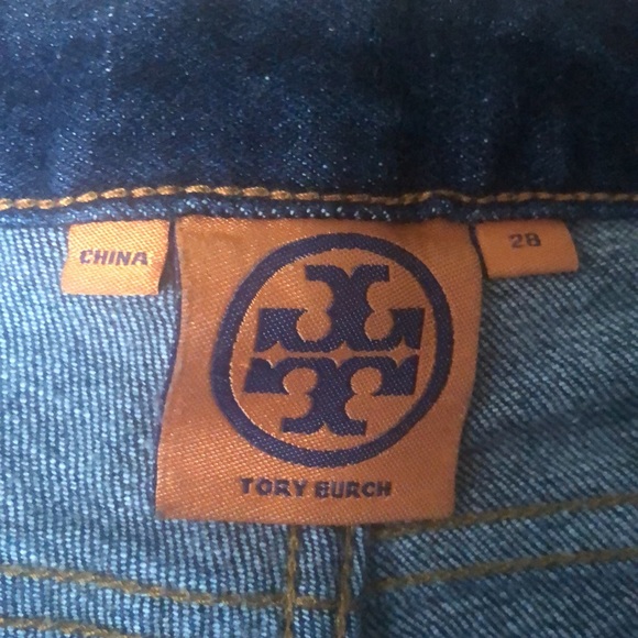 TORY BURCH JEANS | Super Skinny Jeans | Dark Wash Designer Jeans - Picture 3 of 6
